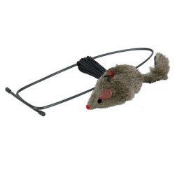 TRIXIE Mysz na gumce - zabawka na futrynę