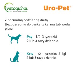 VETOQUINOL Uro-Pet - Pasta zakwaszająca mocz 120g