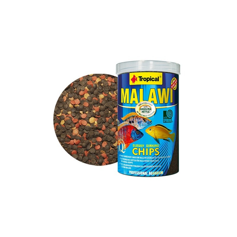 TROPICAL Malawi - pokarm dla pyszczaków mbuna z jeziora Malawi - puszka 1000ml/520g