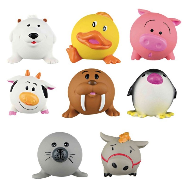 TRIXIE Piłka - zwierzątka lateksowe 6cm - 1 szt.