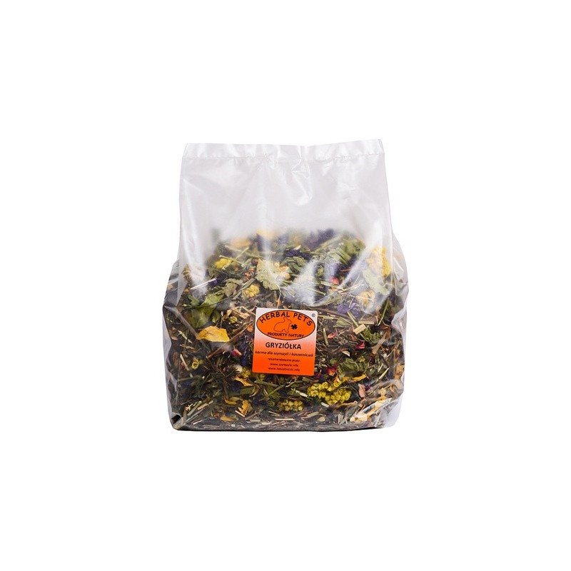 HERBAL PETS Gryziółka  - karma dla szynszyli i koszatniczek 800g