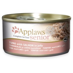 APPLAWS Cat Senior Tuńczyk z łososiem w galaretce 24x 70g