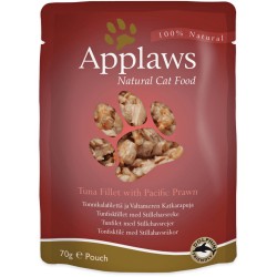 APPLAWS Cat Filet z tuńczyka z krewetkami (saszetka) 70g
