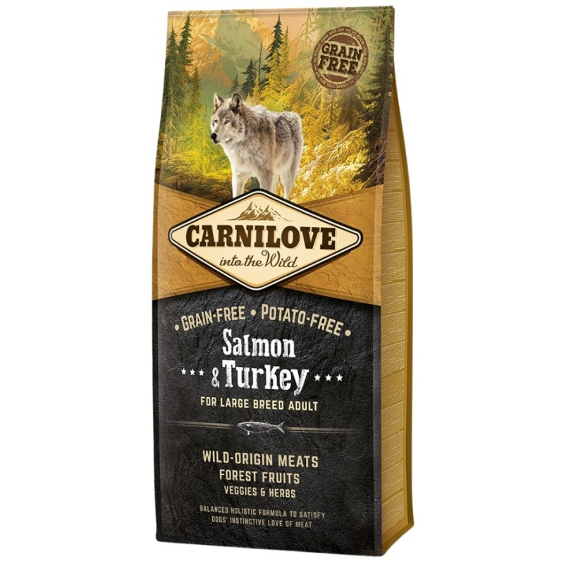 CARNILOVE Grain-Free Adult Large Breed Salmon & Turkey - Łosoś i Indyk 1,5 kg