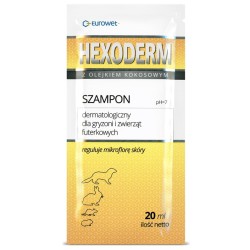 EUROWET Hexoderm - Szampon dla gryzoni i zwierząt futerkowych 20ml