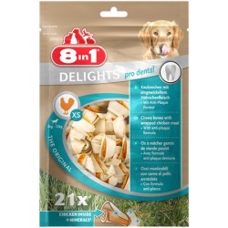 8in1 Dental Delights Bones XS - kość Pro Dental 7szt.