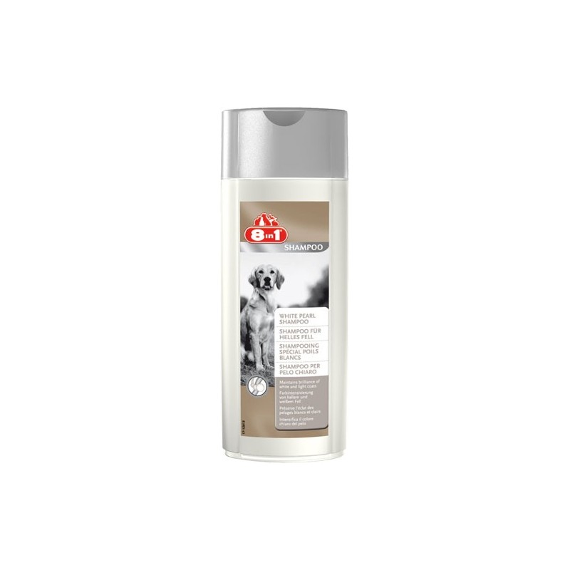 8in1 Shampoo White Pearl - Szampon dla psów o jasnym umaszczeniu 250ml
