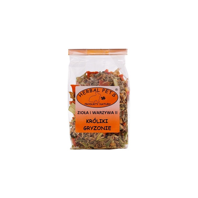 HERBAL PETS Zioła i warzywa II - gryzonie, króliki 50g