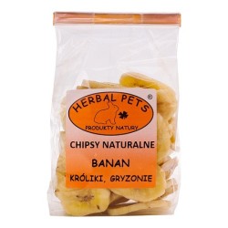 HERBAL PETS Chipsy Naturalne - Banan 75g