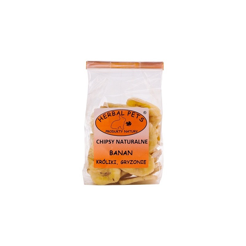 HERBAL PETS Chipsy Naturalne - Banan 75g