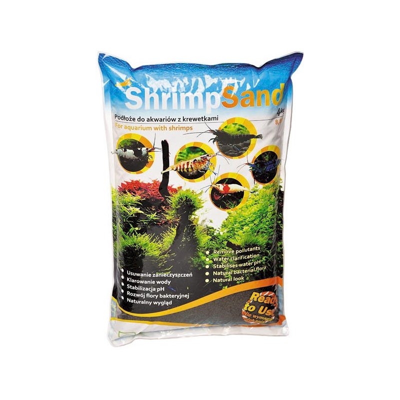 AQUA ART Shrimp Sand - Podłoże do krewetkarium 4kg (czarne)