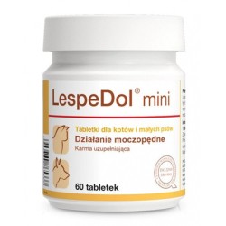 DOLFOS Lespedol mini dla kotów i małych psów - 60 tabletek mini