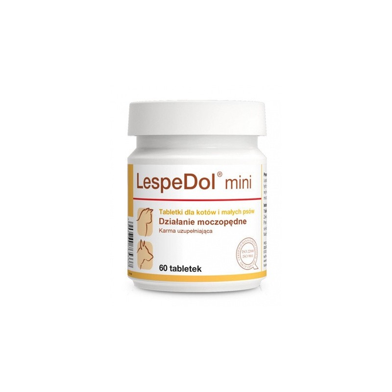DOLFOS Lespedol mini dla kotów i małych psów - 60 tabletek mini