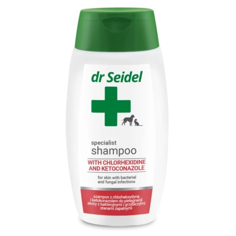DR SEIDEL Szampon z chlorheksydyną i ketokonazolem 220ml