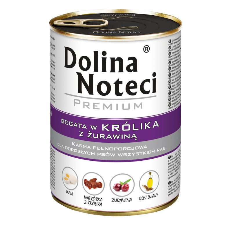 DOLINA NOTECI Premium - Bogata w królika z żurawiną 12x 800g