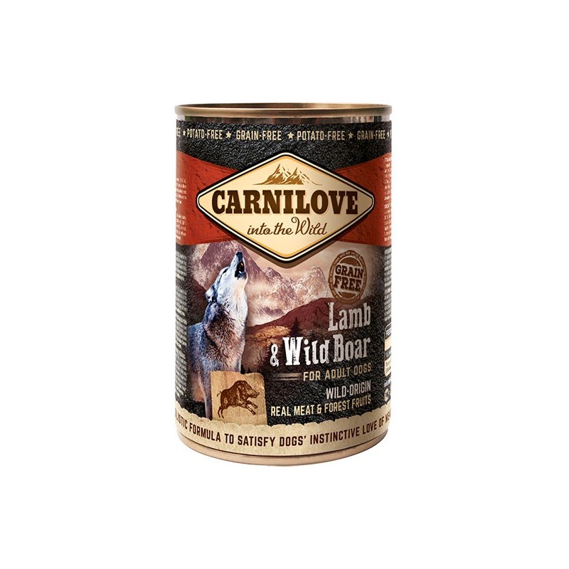 CARNILOVE Grain-Free Wild Meat Lamb and Wild Boar 6x 400g