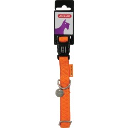 ZOLUX Obroża Mac Leather Pomarańczowa 10mm (dla miniaturek)