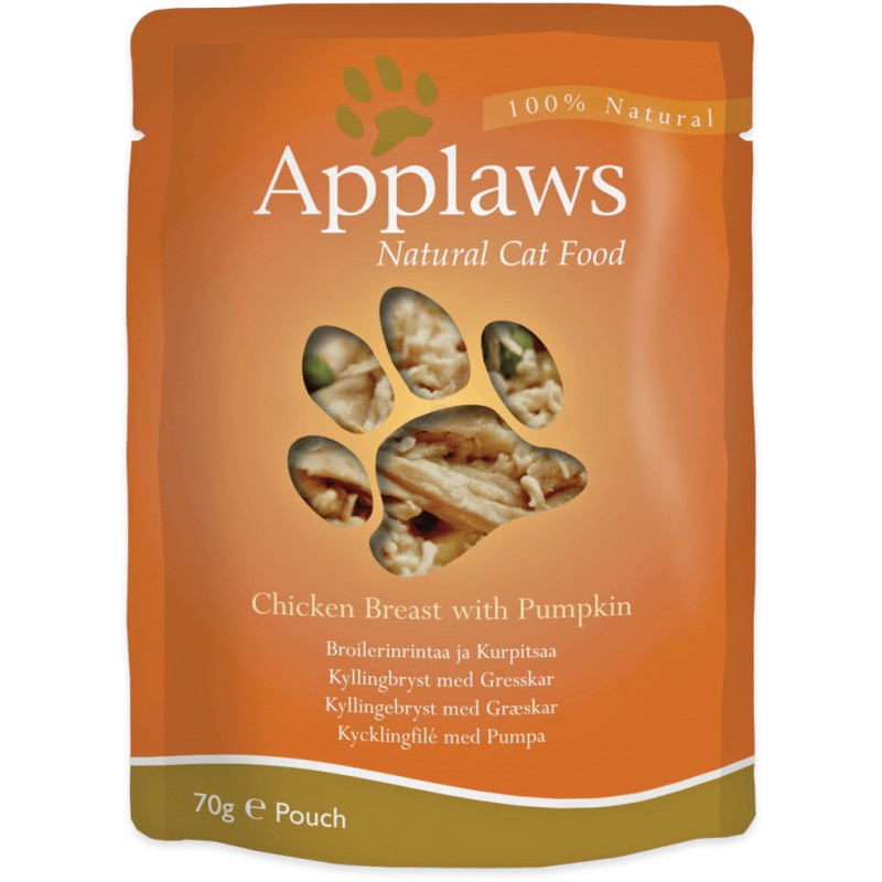 APPLAWS Cat Pierś z kurczaka z dynią (saszetka) 12x 70g