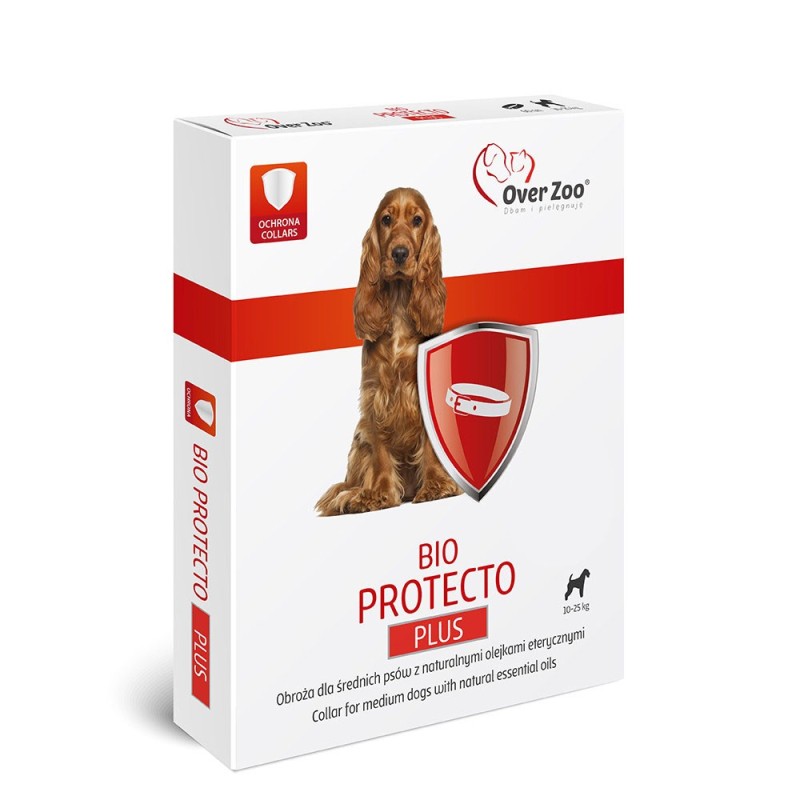 OVER ZOO Obroża Bio Protecto PLUS dla średnich psów 60cm