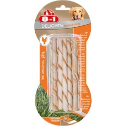 8in1 Delights Twisted Sticks - Skręcane pałeczki z kurczakiem 10 szt.