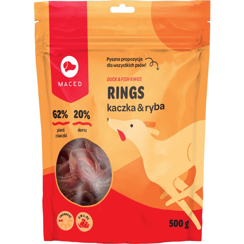 MACED Rings z kaczką i rybą 500g