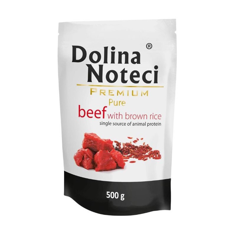 DOLINA NOTECI Premium Pure - Wołowina z ryżem brązowym (Saszetka) 500g