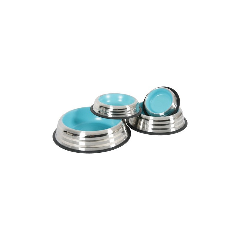 ZOLUX Miska antypoślizgowa Inox Merenda - Niebieska 1,85l