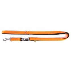 DINGO Smycz przedłużana Energy - pomarańczowa 2,5cm x 120-220cm
