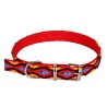 DINGO Obroża Winnetou z metalowym zapięciem - czerwona 16mm x 45cm