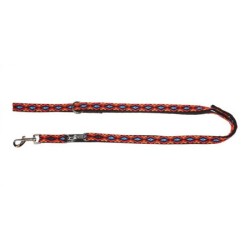 DINGO Smycz przedłużana Winnetou - czarna 2cm x 120-220cm