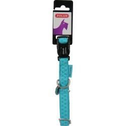 ZOLUX Obroża Mac Leather Turkusowa 15mm (dla małych psów)