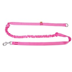 DINGO Smycz do biegania z amortyzatorem - różowa
