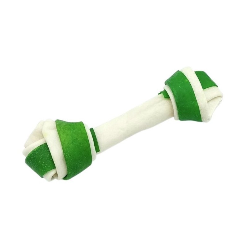MACED Kość wiązana biało-zielona 11 cm
