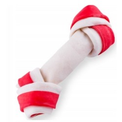 MACED Kość wiązana biało-czerwona 11 cm