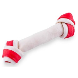 MACED Kość wiązana biało-czerwona 16 cm