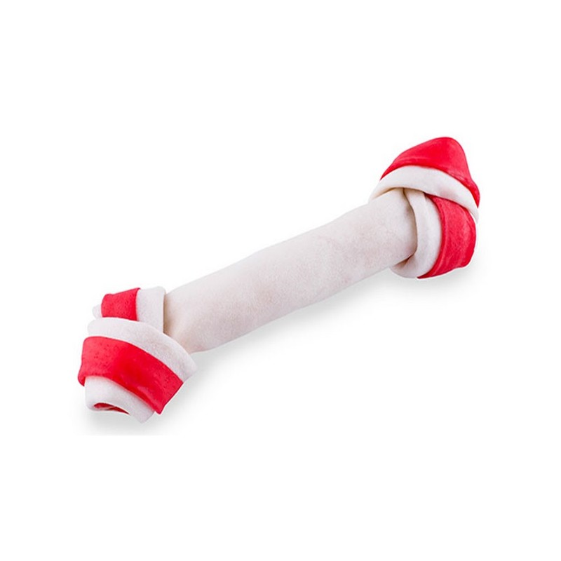 MACED Kość wiązana biało-czerwona 21 cm