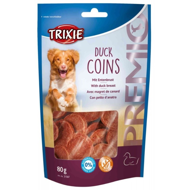 TRIXIE Przysmak Premio Duck Coins - krążki z kaczki 80g