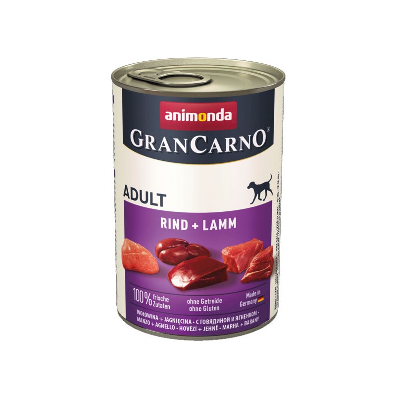 ANIMONDA GranCarno Adult wołowina i jagnięcina 400g 24x 400g