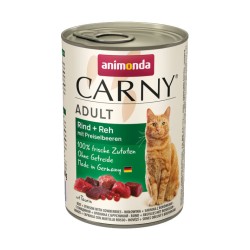 ANIMONDA Carny Adult - Wołowina, sarnina z borówkami 400g 12x 400g