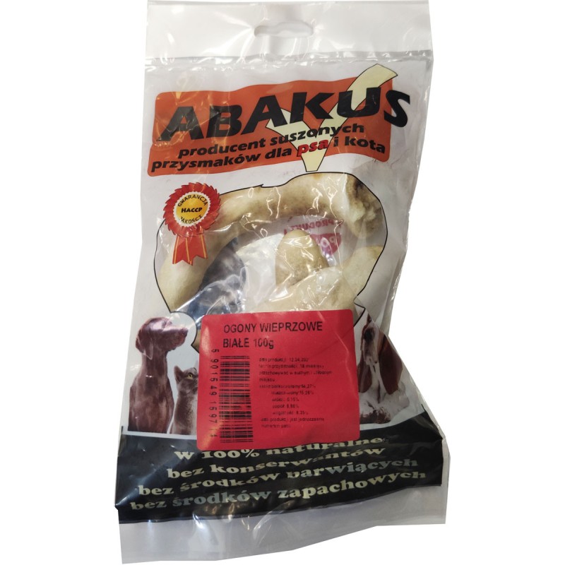 ABAKUS Ogony białe wieprzowe 100g