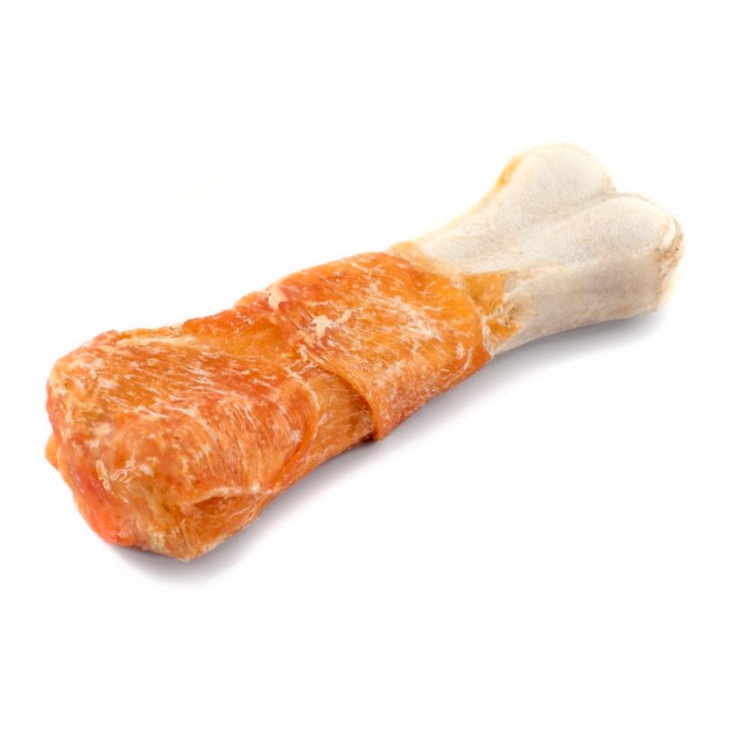 MACED Kość prasowana biała z kurczakiem 11,5 cm 500g