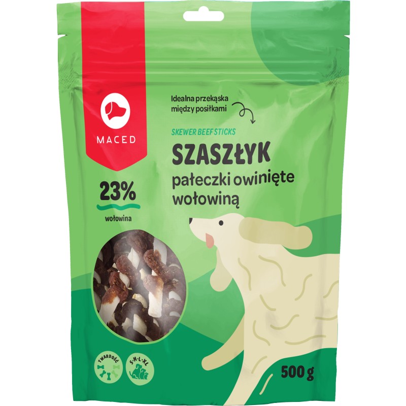 MACED Szaszłyk Pałeczki Owinięte Wołowiną 500g