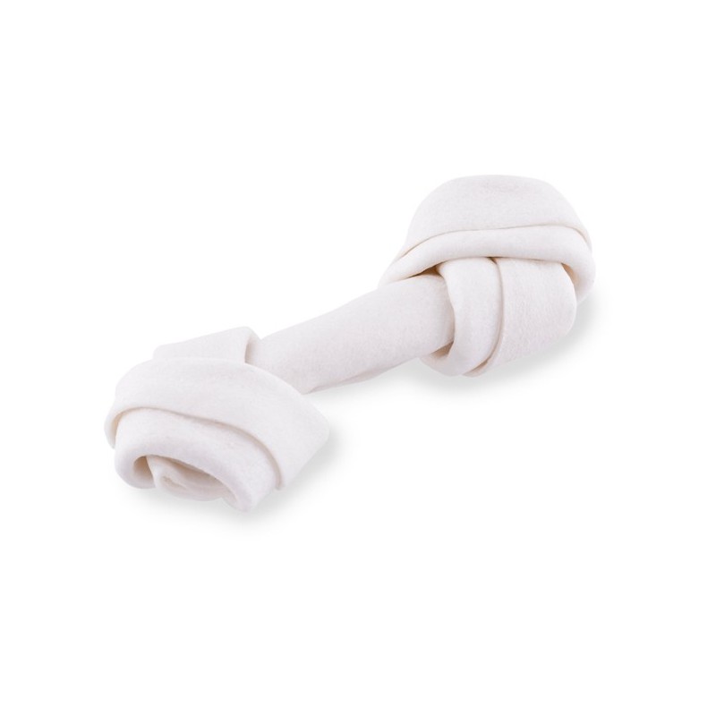 MACED Kość wiązana biała 11 cm