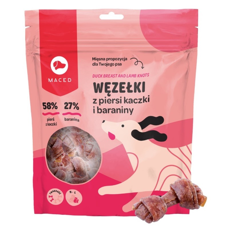 MACED Węzełki z Piersi Kaczki i Baraniny 500g