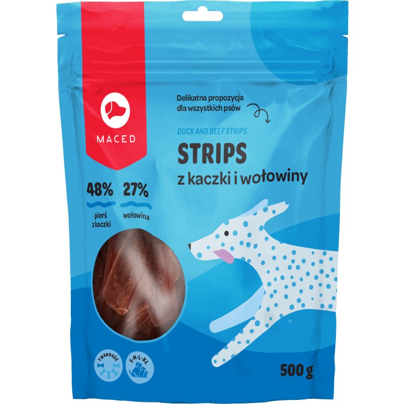 MACED Strips z kaczki i wołowiny 500g
