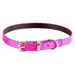 DINGO Obroża Energy - różowa 1,2cm x 40cm (28-35cm)