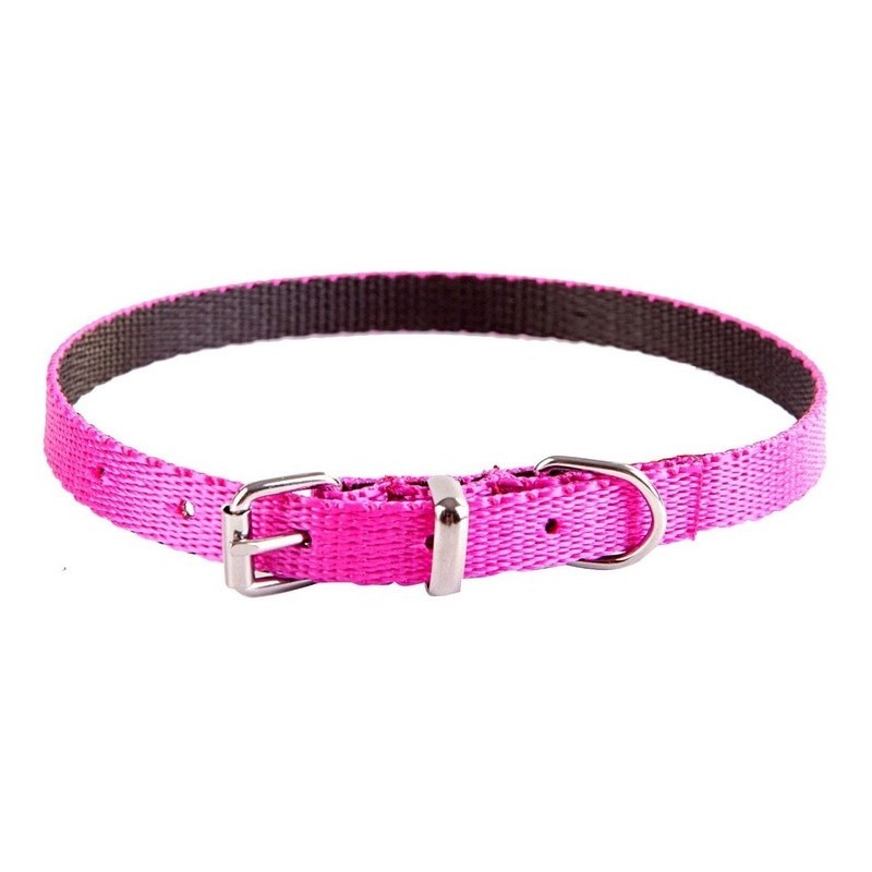 DINGO Obroża Energy - różowa 1,2cm x 40cm (28-35cm)