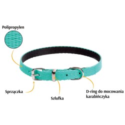 DINGO Obroża Energy - zielona 1,2cm x 40cm (28-35cm)