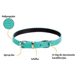 DINGO Obroża Energy - niebieska 1,2cm x 40cm (28-35cm)