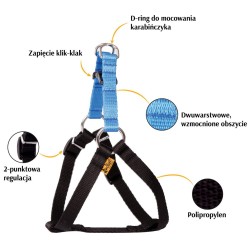 DINGO Szelki Fred Energy - fioletowe Rozm. 40